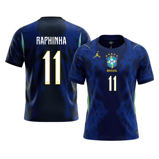 RAPHINHA #11 Brésil Extérieur Maillot 2026 Bleu marine