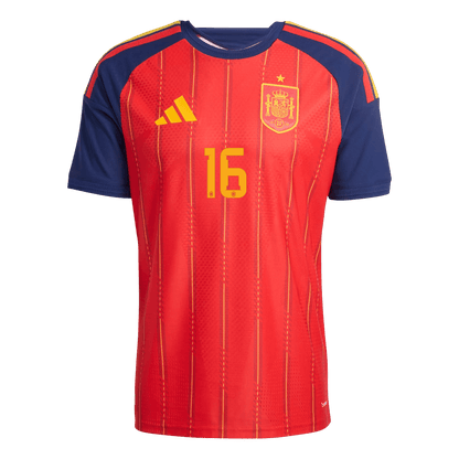 RODRIGO #16 Espagne Domicile Maillot 2026 Rouge Joueur