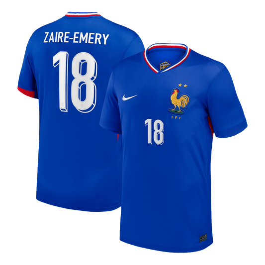 ZAIRE-EMERY #18 France Domicile Maillot 2024 Bleu
