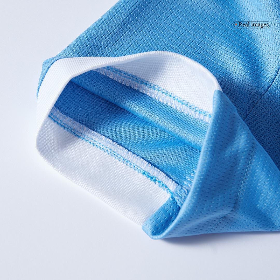 Manchester City Domicile Maillot Kit 2025/26 Enfant Bleu