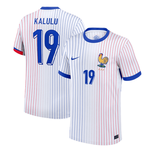 KALULU #19 France Extérieur Maillot 2024 Blanc