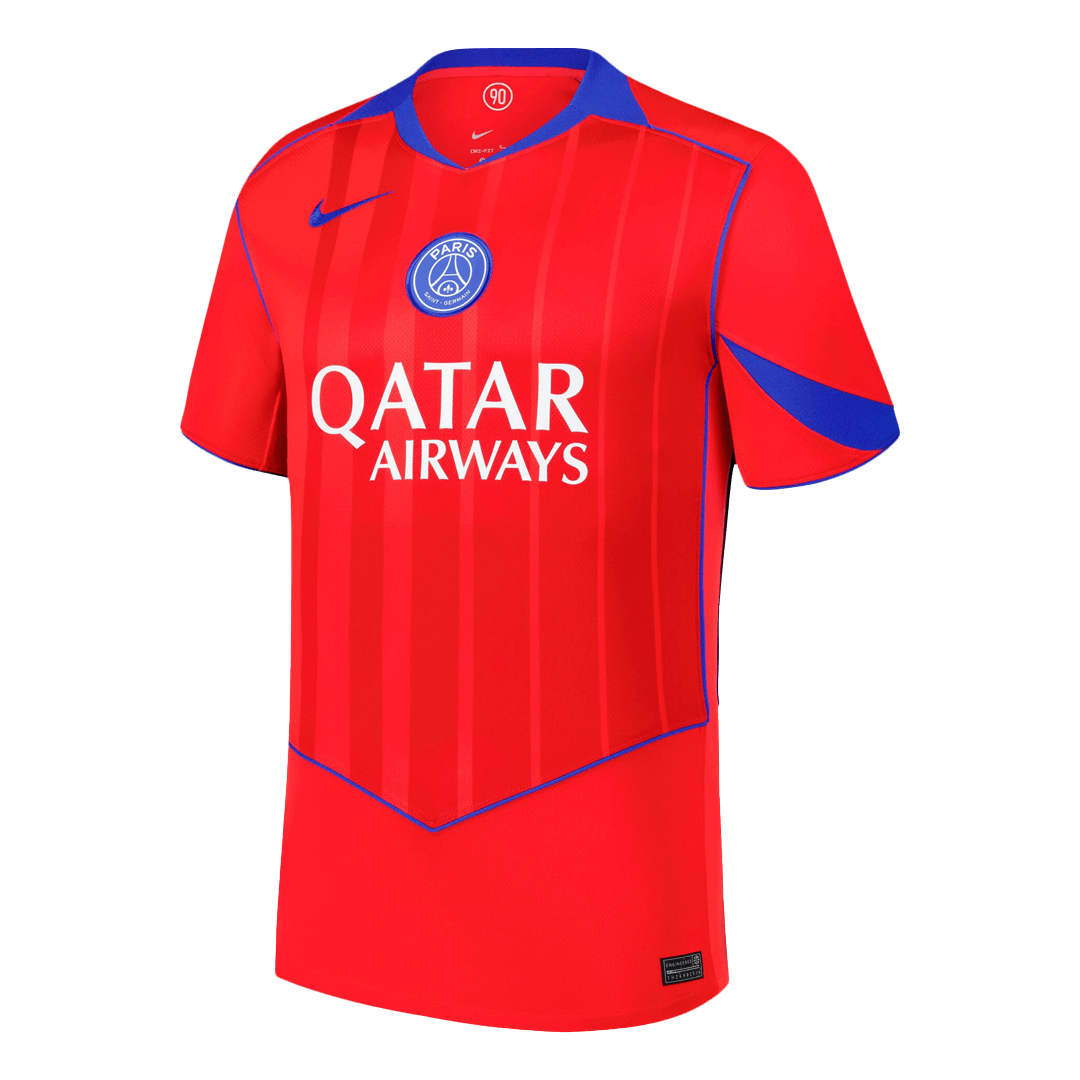JOÃO NEVES #87 Les Parisiens Third Maillot 2025/26 Rouge