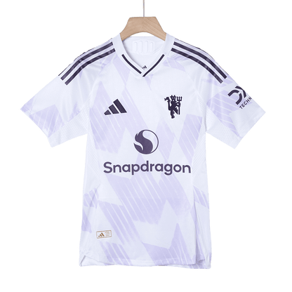 Manchester United Extérieur Maillot 2025/26 Blanc Joueur