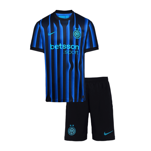 Inter Milan Domicile Maillot Kit 2025/26 Enfant Blue&Black
