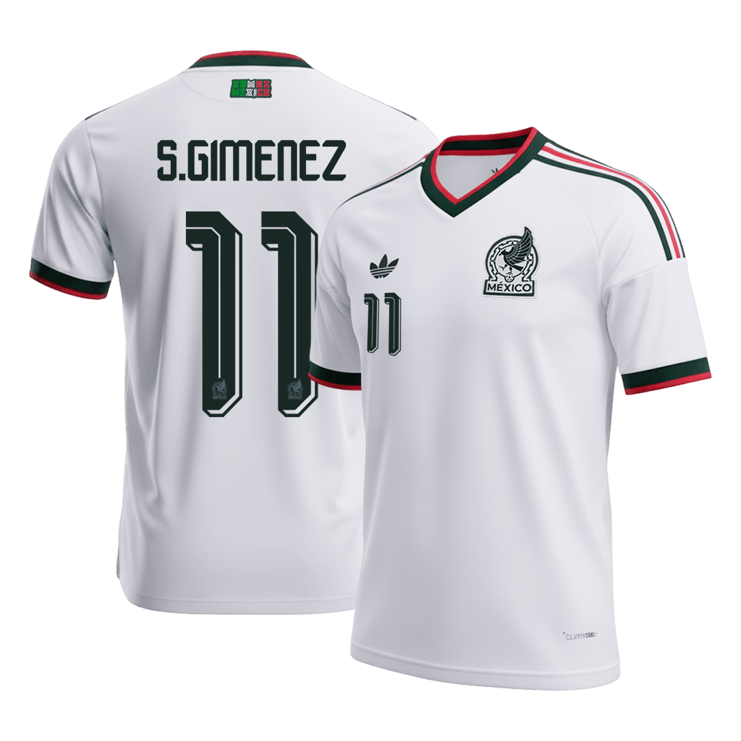 S.GIMENEZ #11 Mexique Extérieur Maillot 2026 Blanc