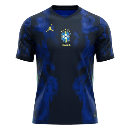 Brésil Extérieur Maillot 2026 Bleu marine