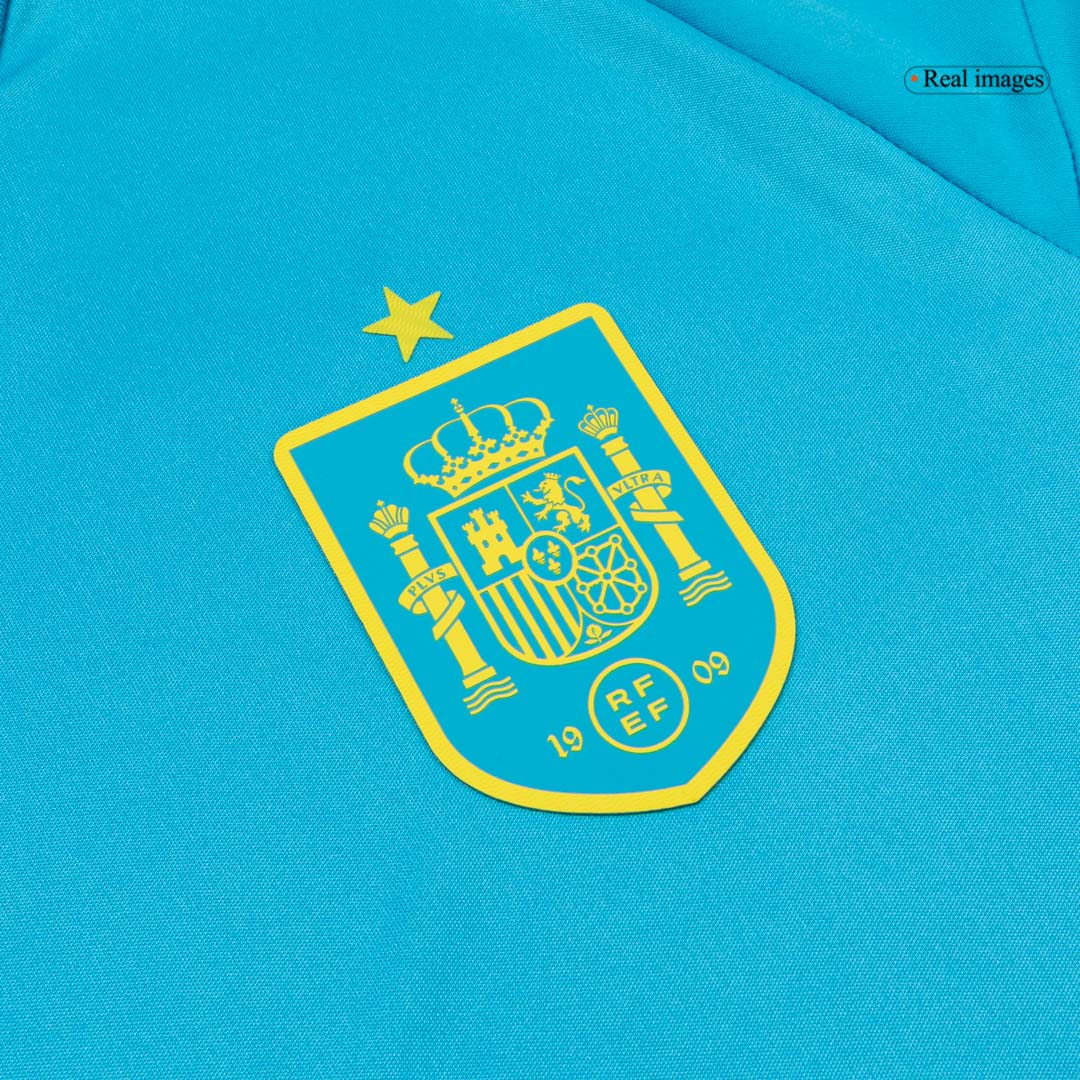 Espagne Gardien Maillot 2026 Bleu Grande Taille