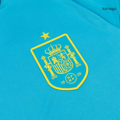 Espagne Gardien Maillot 2026 Bleu Grande Taille