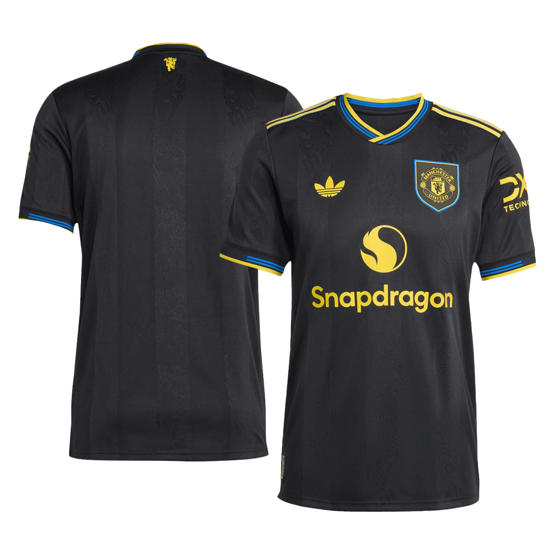 Manchester United Third Maillot 2025/26 Noir Joueur