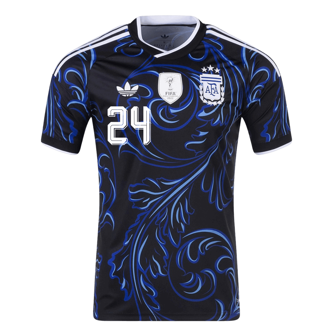 E. FERNÁNDEZ #24 Argentine Extérieur Maillot 2026 Noir