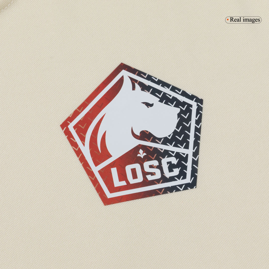 Lille OSC Extérieur Maillot 2025/26 Beige Grande Taille