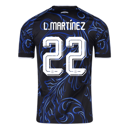 L. MARTÍNEZ #22 Argentine Extérieur Maillot 2026 Noir