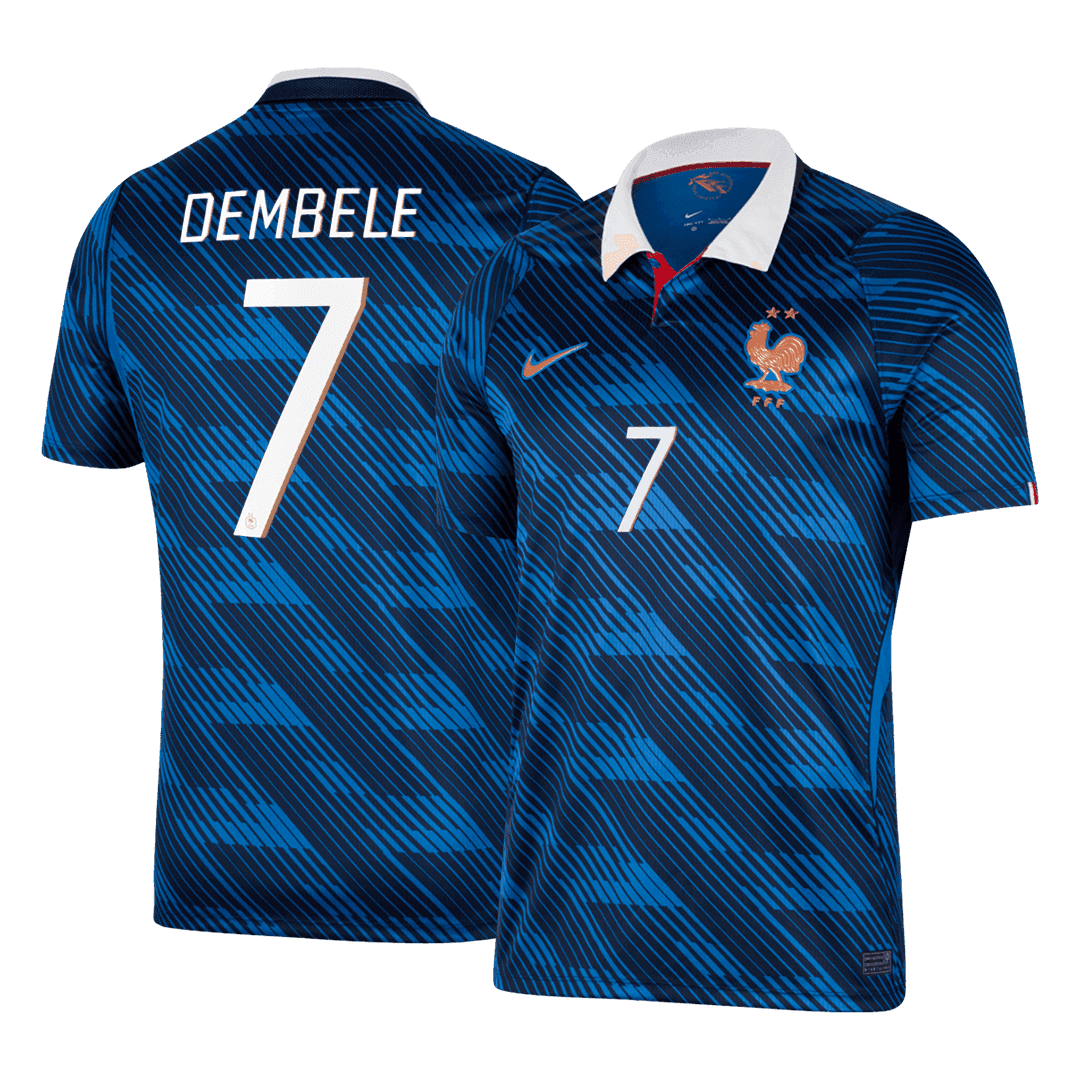 DEMBELE #7 France Domicile Maillot 2026 Bleu