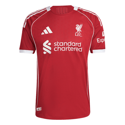 Liverpool Domicile Maillot 2025/26 Rouge Joueur