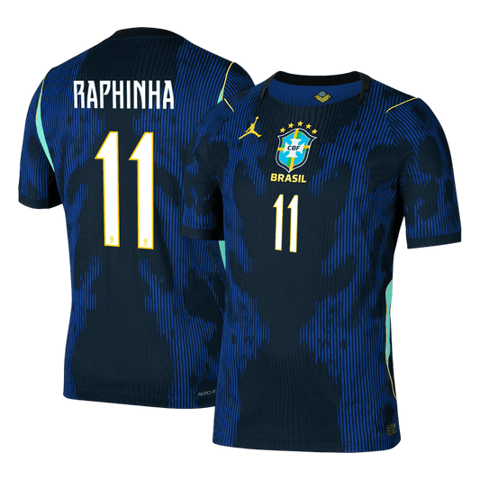 RAPHINHA #11 Brésil Extérieur Maillot 2026 Bleu marine Joueur