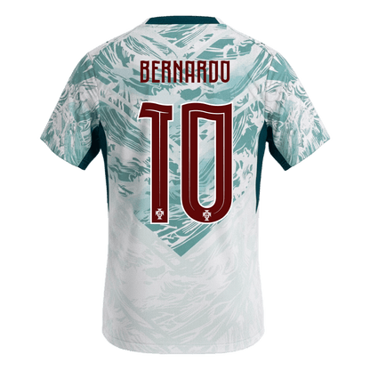 BERNARDO #10 Portugal Extérieur Maillot 2026 White&Green