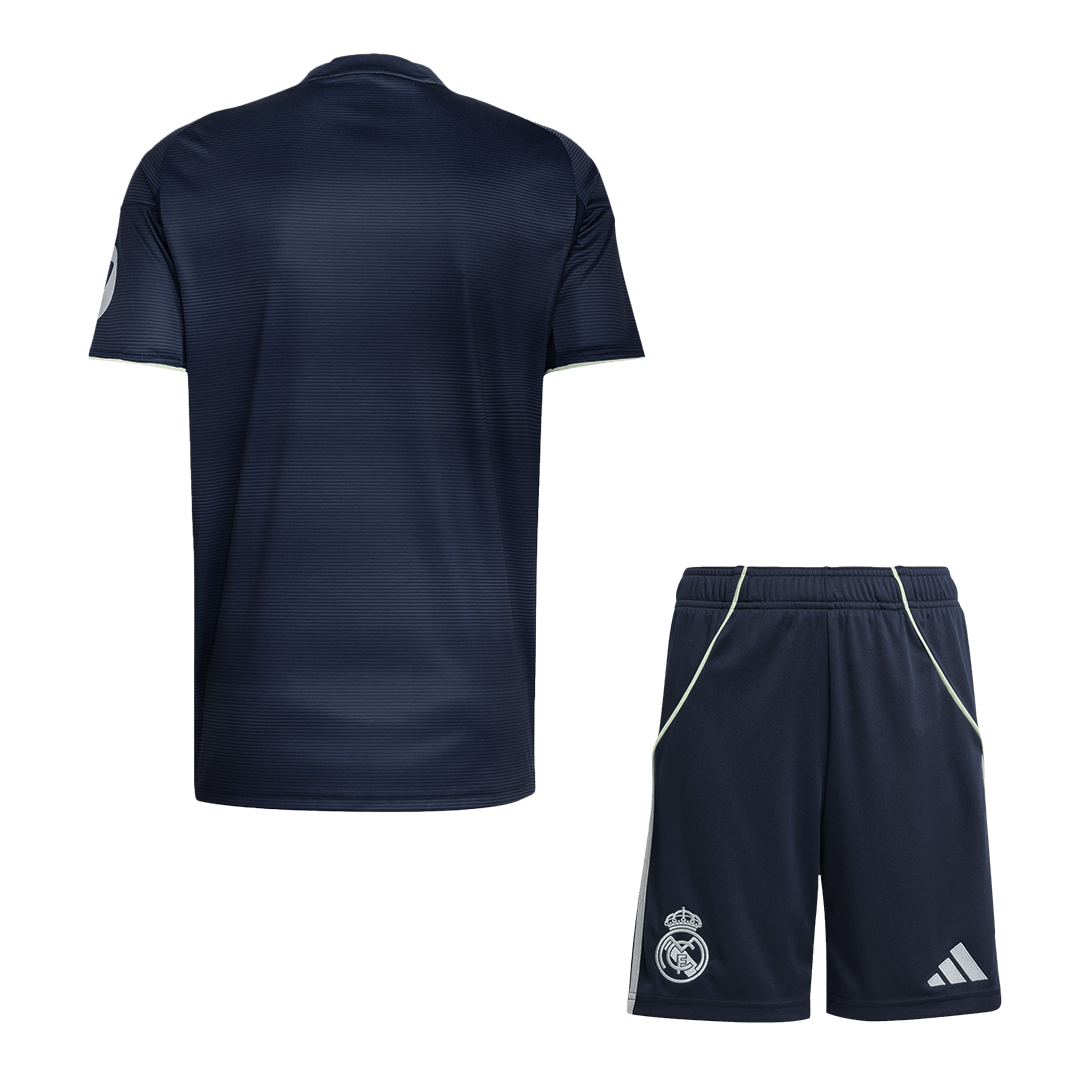 Men Real Madrid Extérieur Maillot Kit 2025/26 Bleu marine - Super