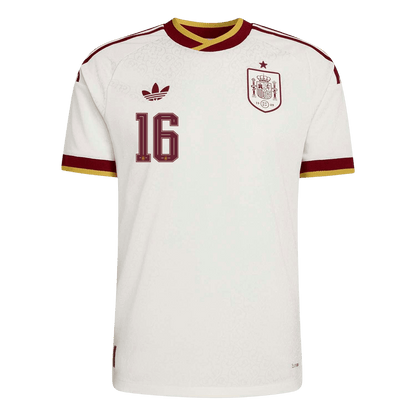 RODRIGO #16 Espagne Extérieur Maillot 2026 Blanc Joueur