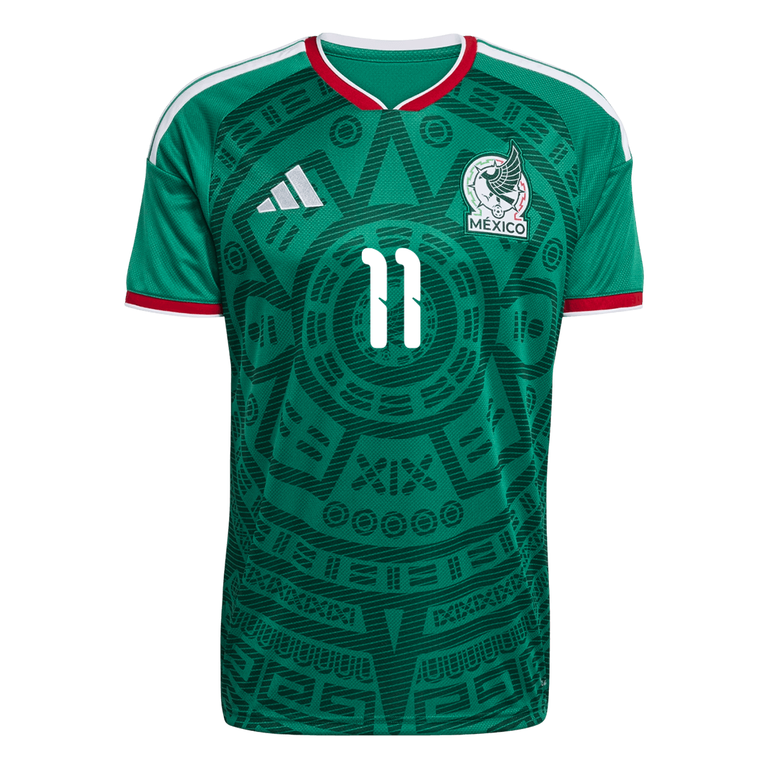 S.GIMENEZ #11 Mexique Domicile Maillot 2026 Vert - Super