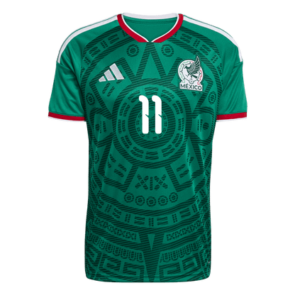 S.GIMENEZ #11 Mexique Domicile Maillot 2026 Vert - Super