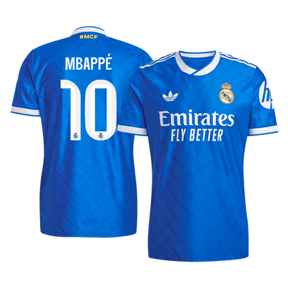 MBAPPÉ #10 Real Madrid Third Maillot 2025/26 Bleu Joueur