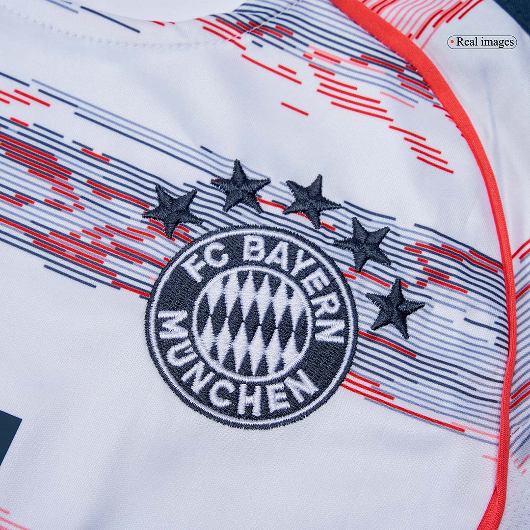 Bayern Munich Extérieur Maillot Kit 2025/26 Enfant Blanc