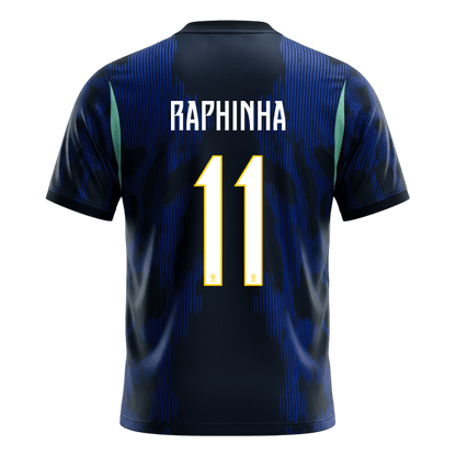 RAPHINHA #11 Brésil Extérieur Maillot 2026 Bleu marine