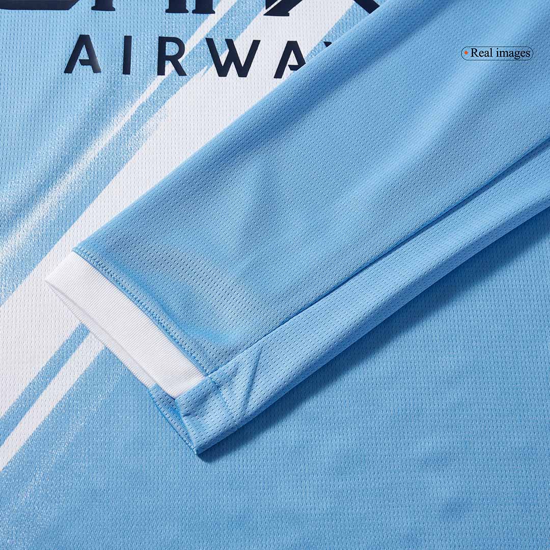 Manchester City Domicile Maillot Manches Longues 2025/26 Bleu