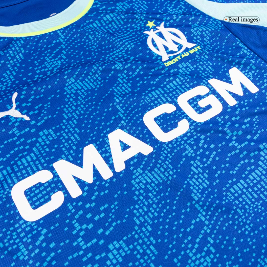 Olympique de Marseille Third Maillot 2025/26 Bleu Grande Taille