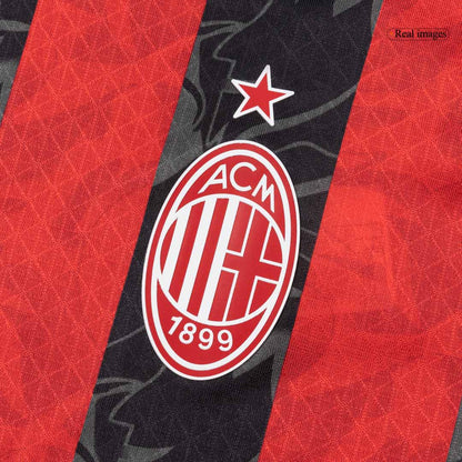 AC Milan Domicile Maillot 2025/26 Rouge&Noir Joueur