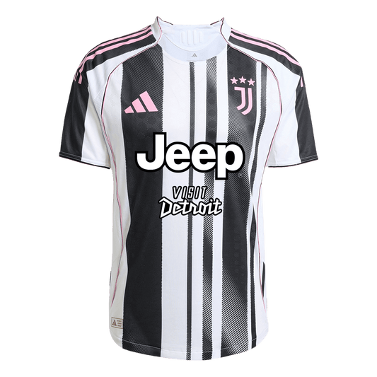 Juventus Domicile Maillot 2025/26 Noir&Blanc Joueur