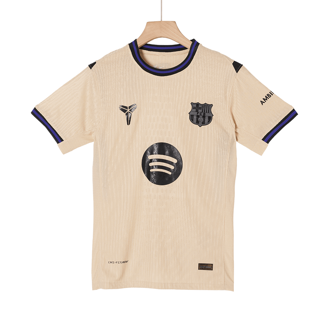 Barcelone Extérieur Maillot 2025/26 Jaune Joueur
