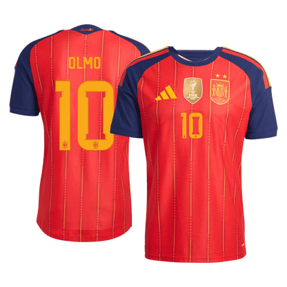 OLMO #10 Espagne Domicile Maillot 2026 Rouge Joueur