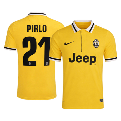Retro PIRLO #21 Juventus Extérieur Maillot 2013/14 Jaune