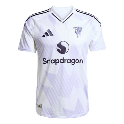 Manchester United Extérieur Maillot 2025/26 Blanc Joueur