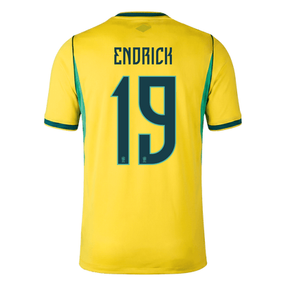 ENDRICK #19 Brésil Domicile Maillot 2026 Jaune