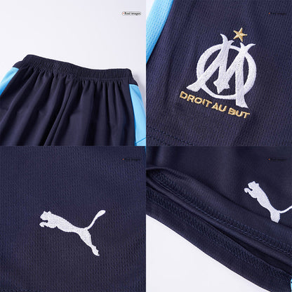 Olympique de Marseille Extérieur Maillot Kit 2025/26 Enfant Bleu marine