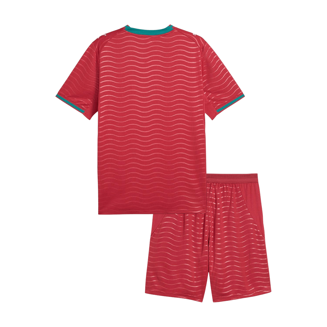 Portugal Domicile Maillot Kit 2026 Enfant Rouge