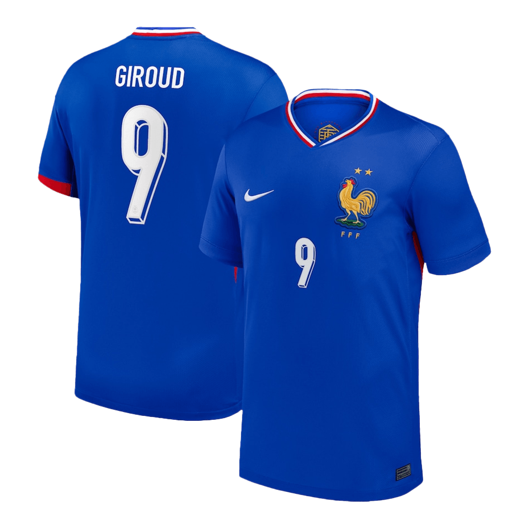 GIROUD #9 France Domicile Maillot 2024 Bleu