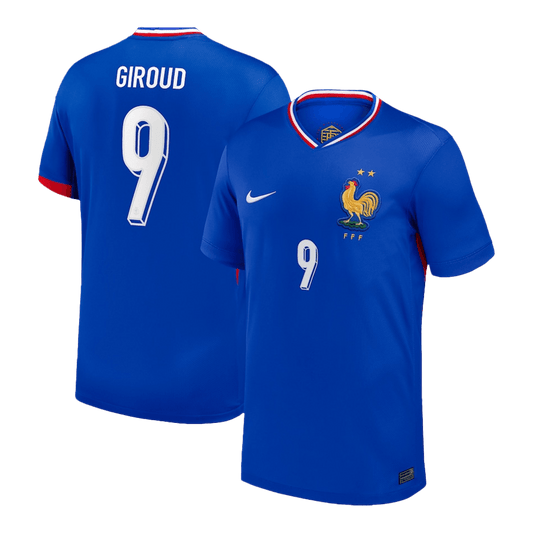 GIROUD #9 France Domicile Maillot 2024 Bleu