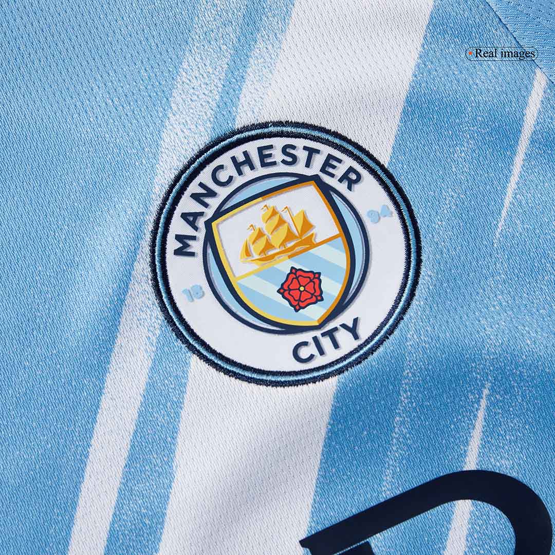 Manchester City Domicile Maillot Manches Longues 2025/26 Bleu