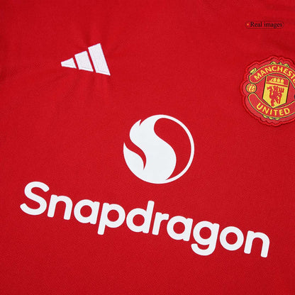 Manchester United Domicile Maillot Kit 2025/26 Enfant Rouge