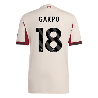 GAKPO #18 Liverpool Extérieur Maillot 2025/26 Blanc Joueur