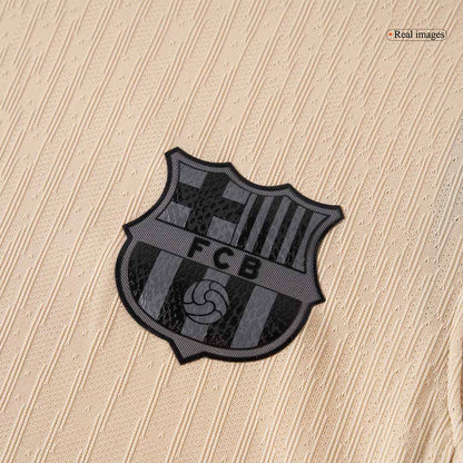Barcelone Extérieur Maillot 2025/26 Jaune Joueur