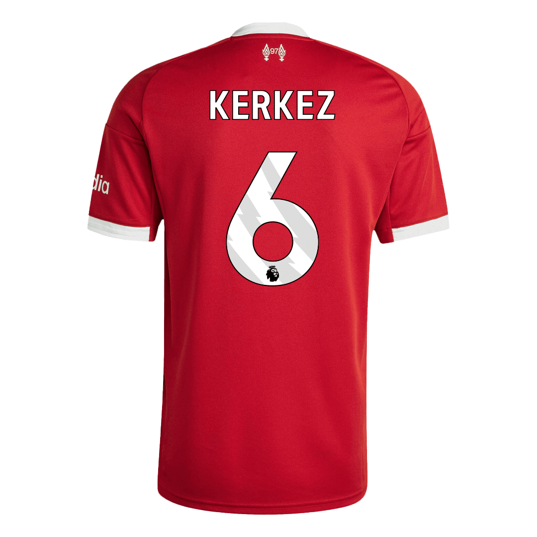 KERKEZ #6 Liverpool Domicile Maillot 2025/26 Rouge