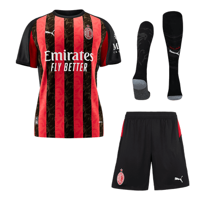 Men AC Milan Domicile Maillot Kit 2025/26 Rouge&Noir - Super
