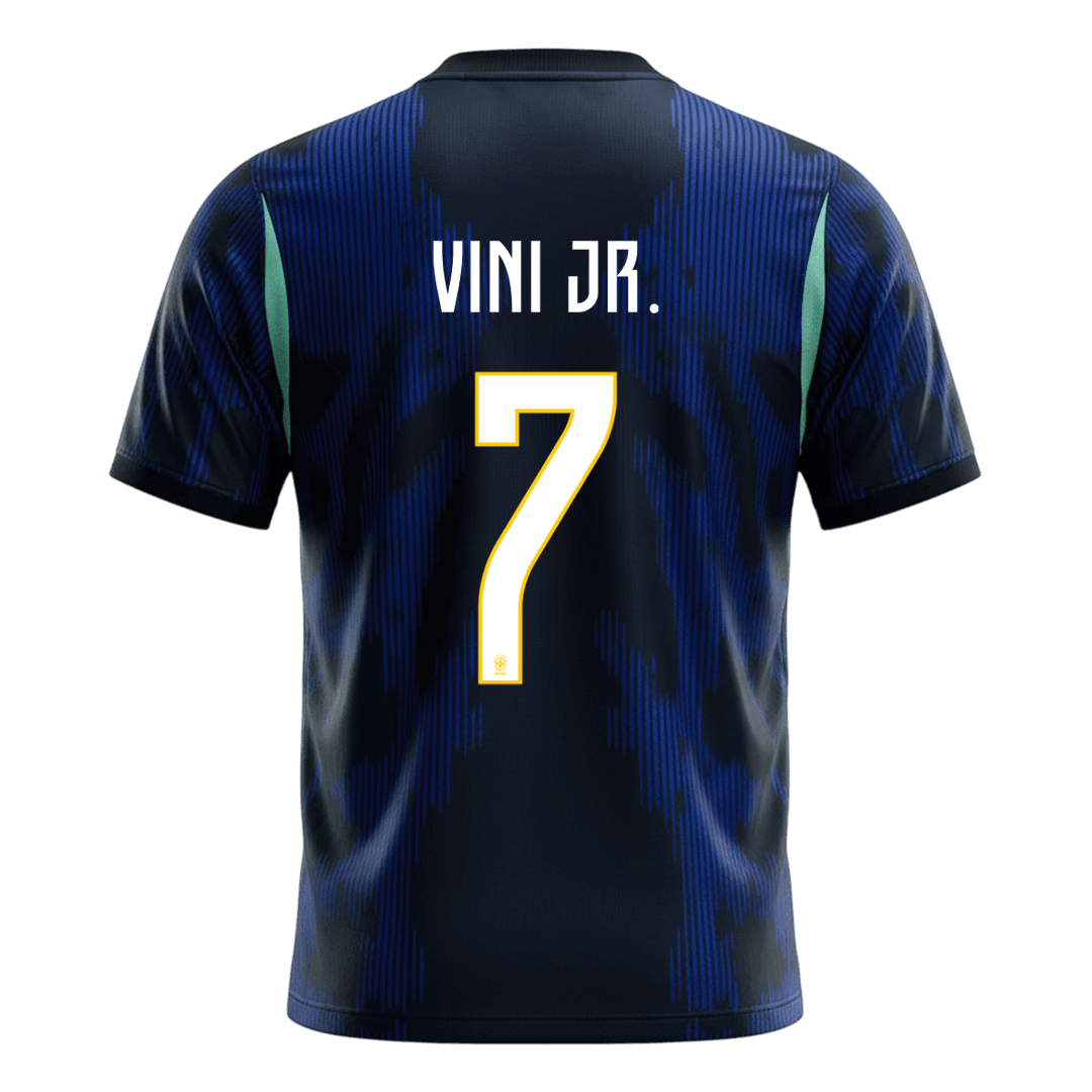 VINI JR. #7 Brésil Extérieur Maillot 2026 Bleu marine
