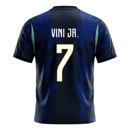 VINI JR. #7 Brésil Extérieur Maillot 2026 Bleu marine