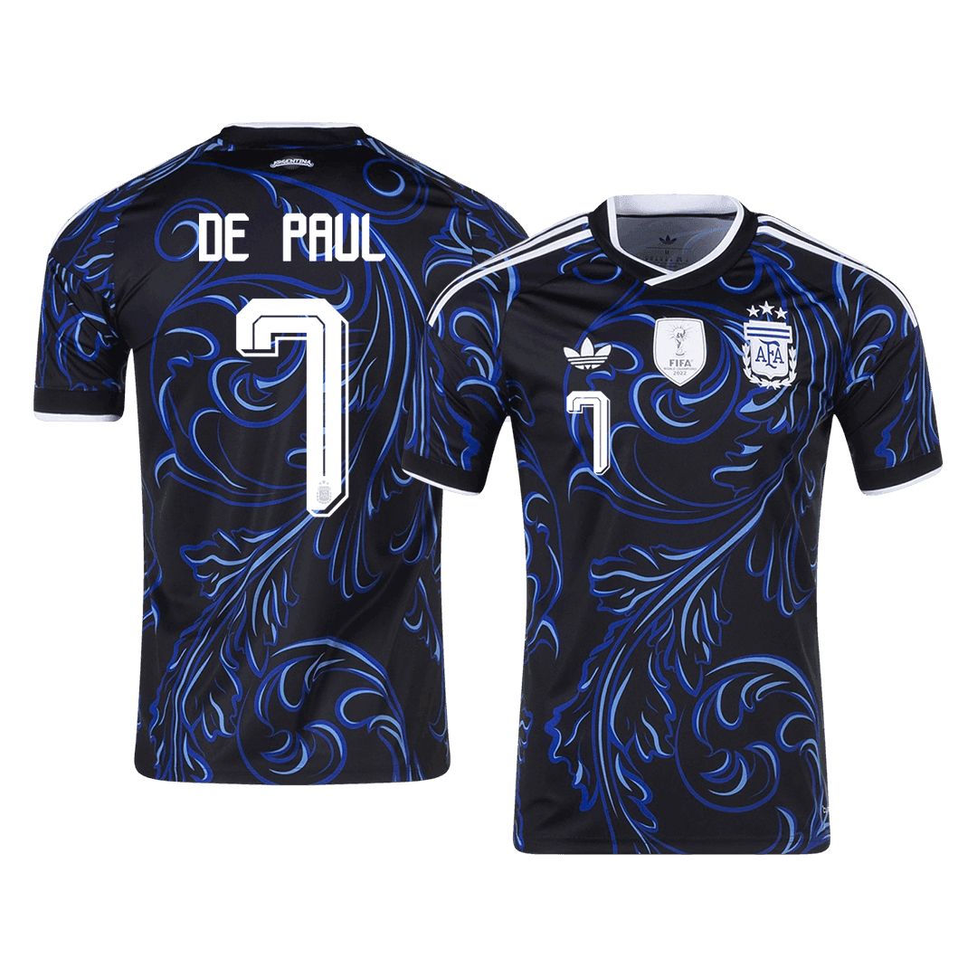 DE PAUL #7 Argentine Extérieur Maillot 2026 Noir
