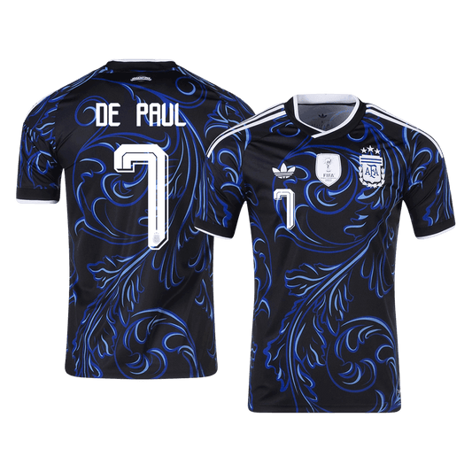 DE PAUL #7 Argentine Extérieur Maillot 2026 Noir